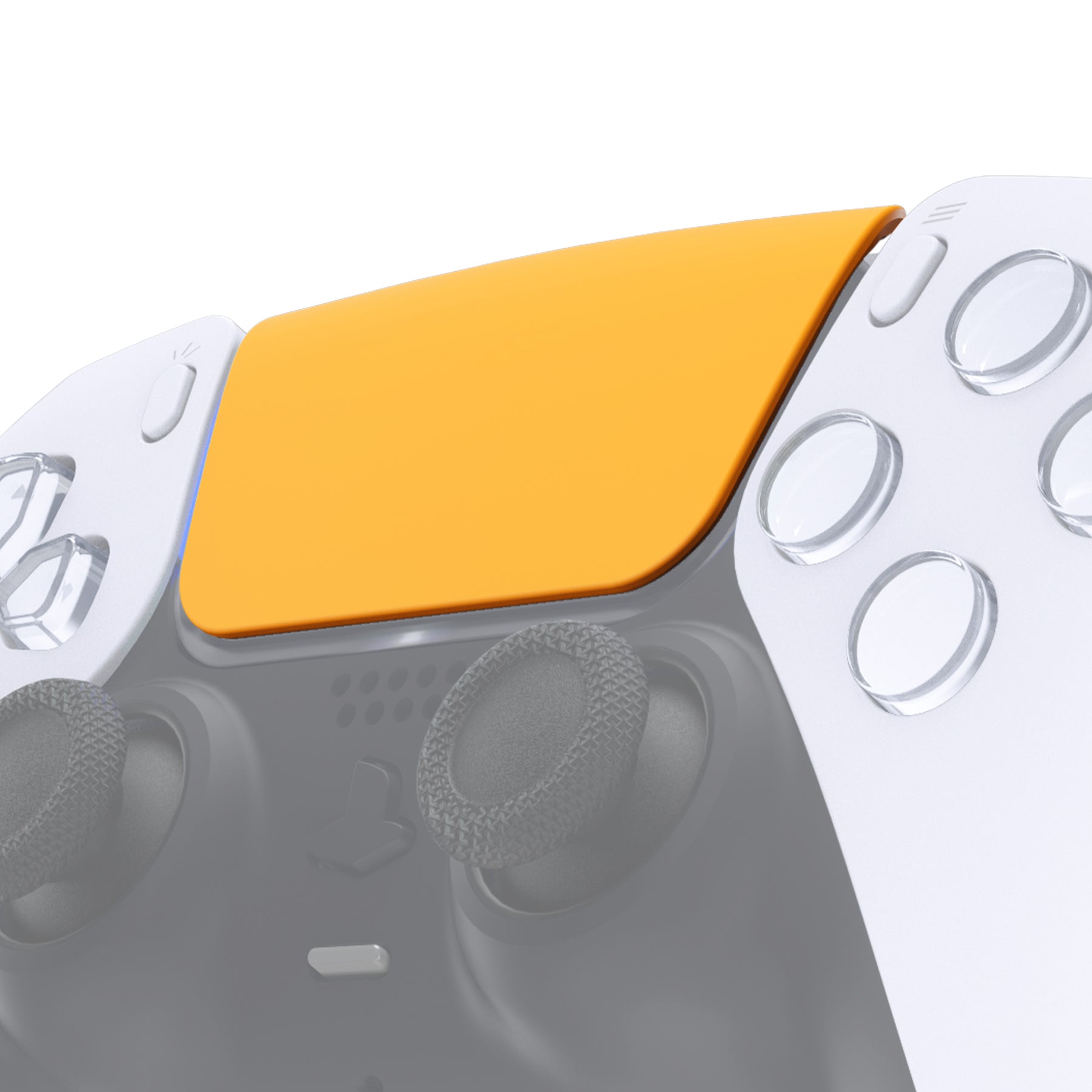 eXtremeRate Replacement Custom Touchpad Cover Compatible with PS5 Controller BDM-010/020/030/040/050/060 - Caution Yellow eXtremeRate