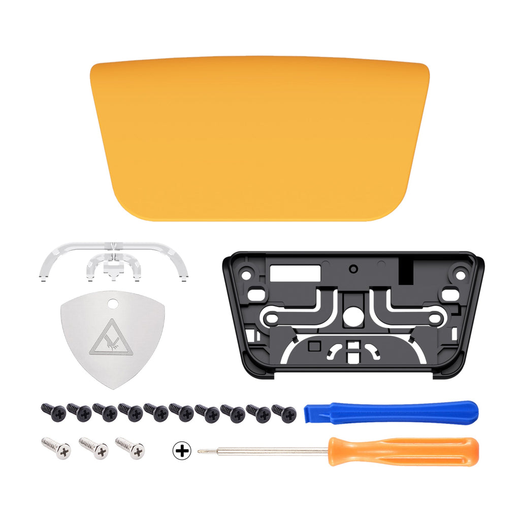 eXtremeRate Replacement Custom Touchpad Cover Compatible with PS5 Controller BDM-010/020/030/040/050/060 - Caution Yellow eXtremeRate
