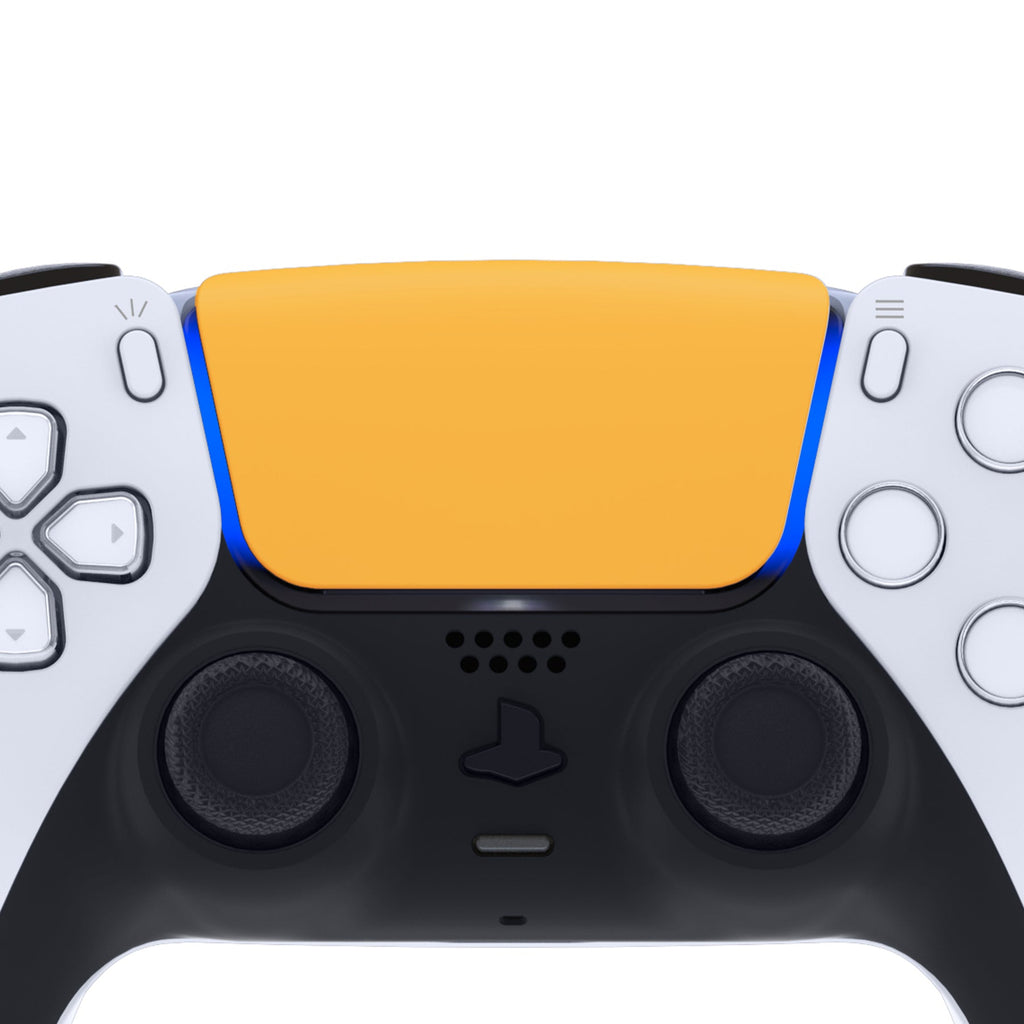 eXtremeRate Replacement Custom Touchpad Cover Compatible with PS5 Controller BDM-010/020/030/040/050/060 - Caution Yellow eXtremeRate