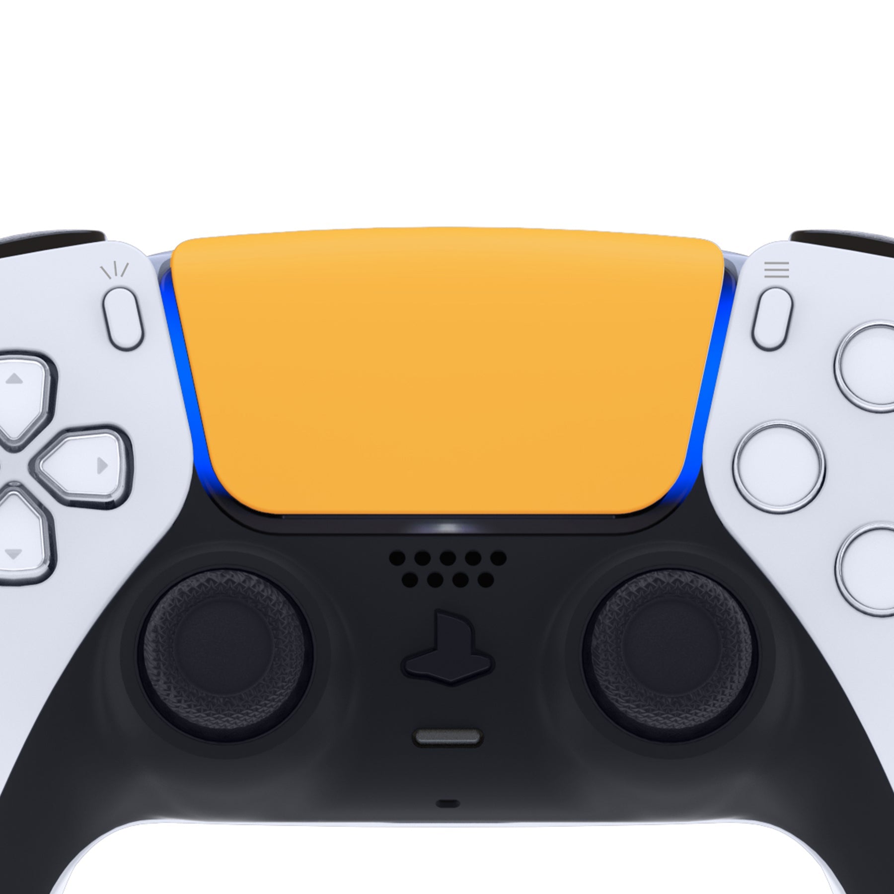 eXtremeRate Replacement Custom Touchpad Cover Compatible with PS5 Controller BDM-010/020/030/040/050/060 - Caution Yellow eXtremeRate