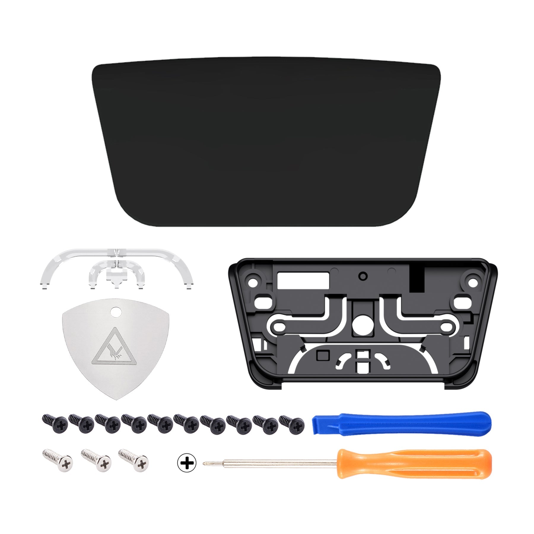 eXtremeRate Replacement Custom Touchpad Cover Compatible with PS5 Controller BDM-010/020/030/040/050/060 - Black eXtremeRate