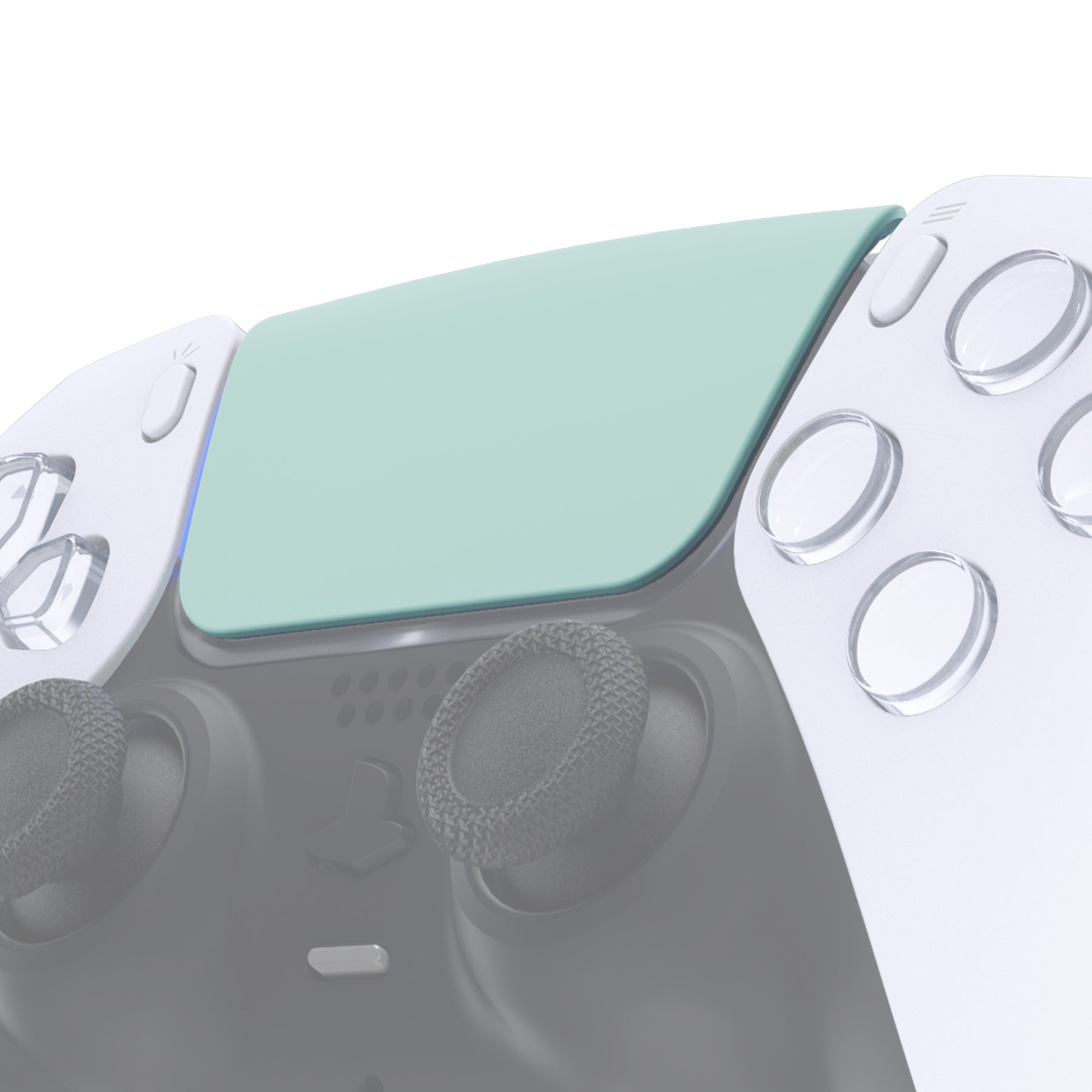 eXtremeRate Replacement Custom Touchpad Cover Compatible with PS5 Controller BDM-010/020/030/040/050/060 - Light Cyan eXtremeRate