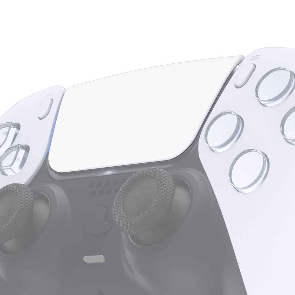 eXtremeRate Replacement Custom Touchpad Cover Compatible with PS5 Controller BDM-010/020/030/040/050/060 - White eXtremeRate