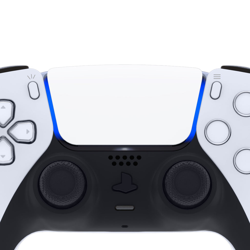 eXtremeRate Replacement Custom Touchpad Cover Compatible with PS5 Controller BDM-010/020/030/040/050/060 - White eXtremeRate