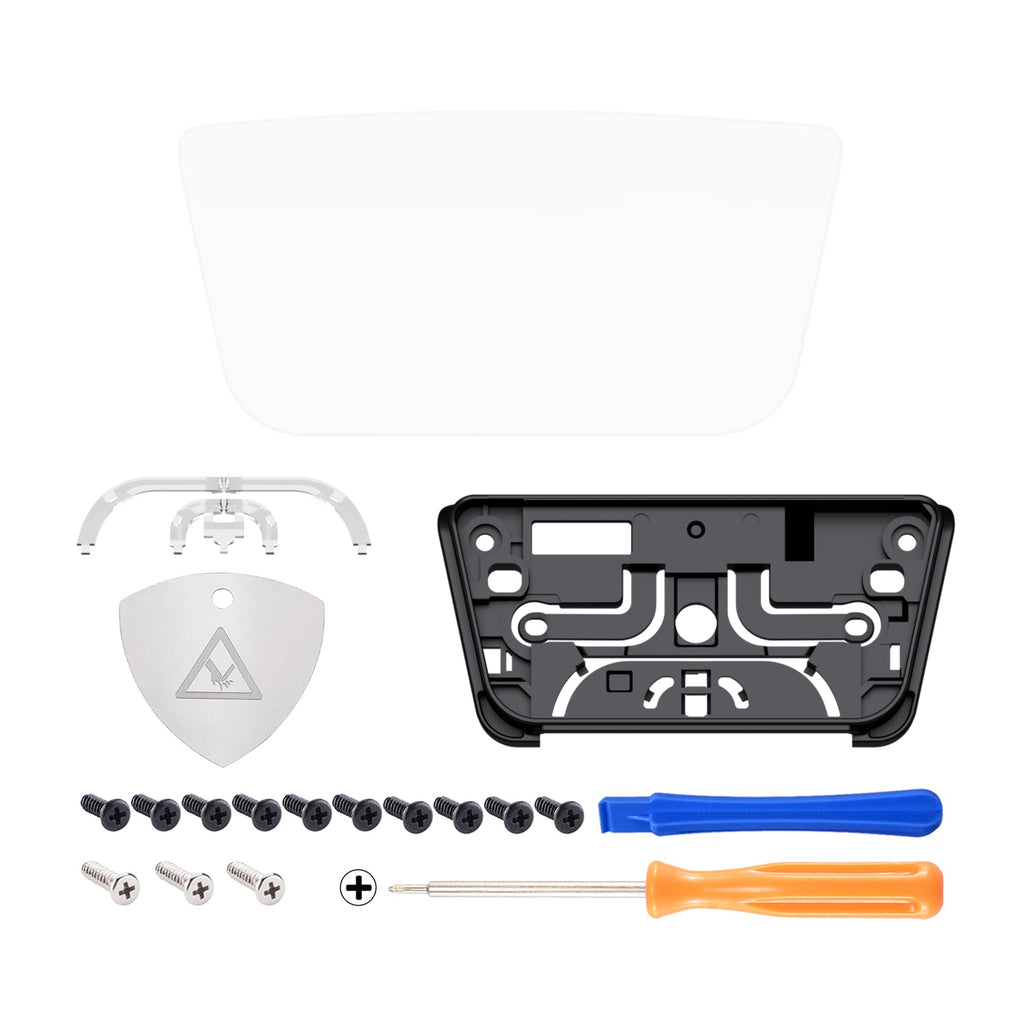eXtremeRate Replacement Custom Touchpad Cover Compatible with PS5 Controller BDM-010/020/030/040/050/060 - White eXtremeRate