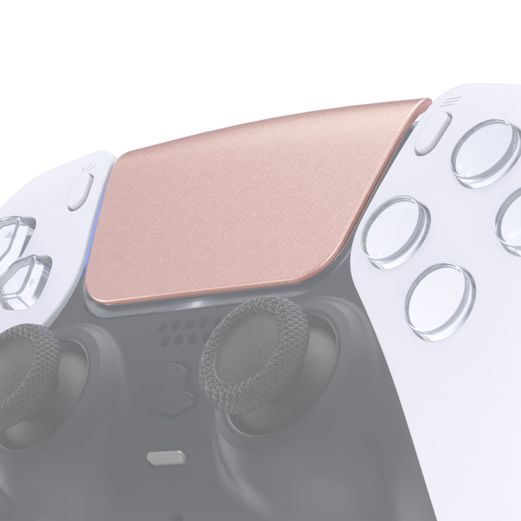 eXtremeRate Replacement Custom Touchpad Cover Compatible with PS5 Controller BDM-010/020/030/040/050/060 - Metallic Rose Gold eXtremeRate