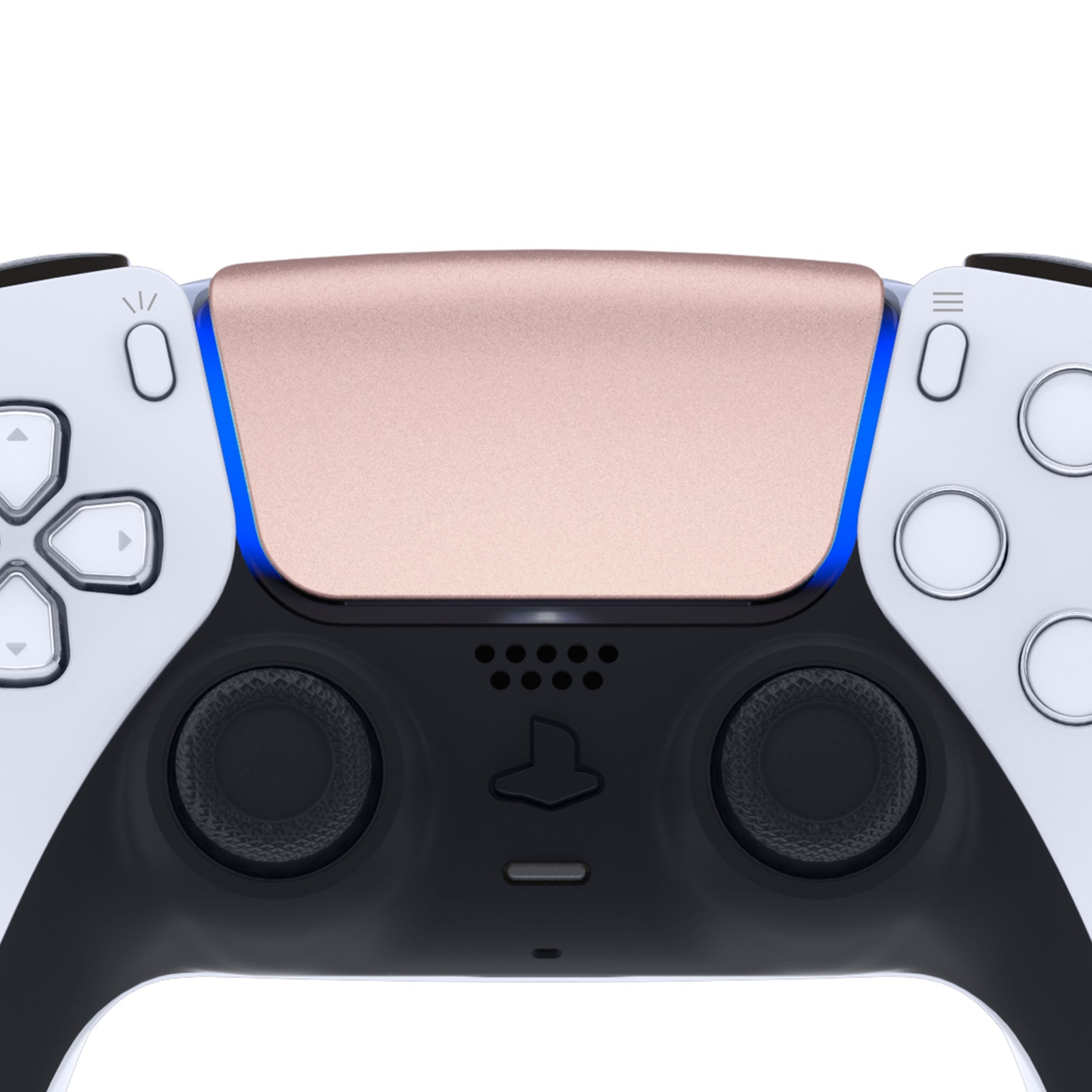 eXtremeRate Replacement Custom Touchpad Cover Compatible with PS5 Controller BDM-010/020/030/040/050/060 - Metallic Rose Gold eXtremeRate