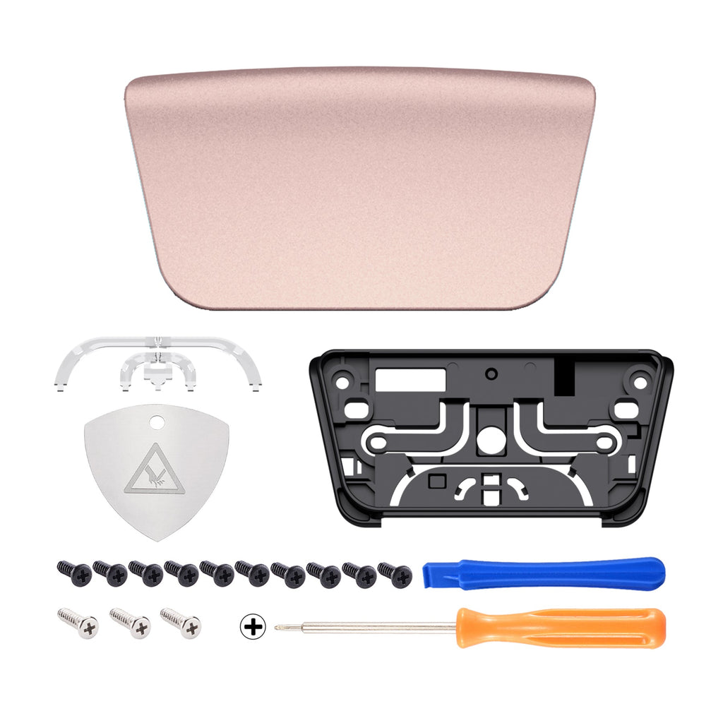 eXtremeRate Replacement Custom Touchpad Cover Compatible with PS5 Controller BDM-010/020/030/040/050/060 - Metallic Rose Gold eXtremeRate