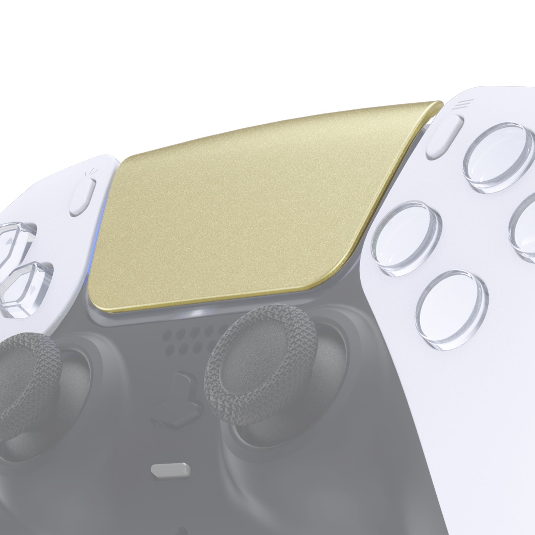 eXtremeRate Replacement Custom Touchpad Cover Compatible with PS5 Controller BDM-010/020/030/040/050/060 - Metallic Champagne Gold eXtremeRate