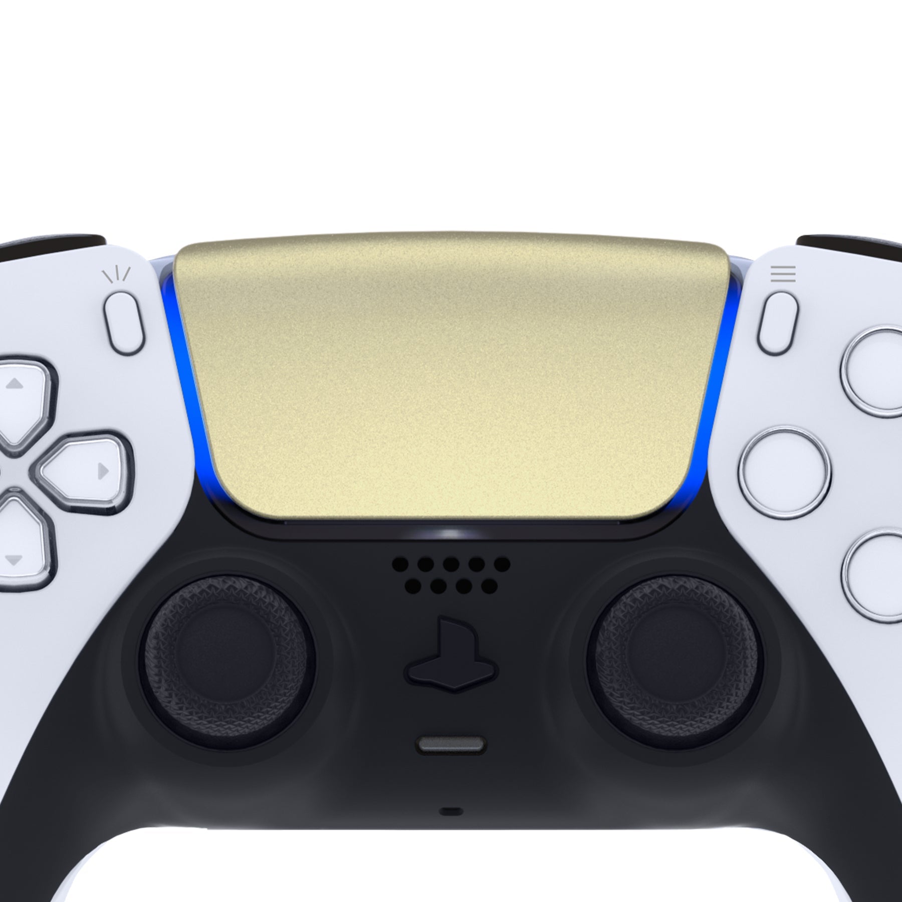 eXtremeRate Replacement Custom Touchpad Cover Compatible with PS5 Controller BDM-010/020/030/040/050/060 - Metallic Champagne Gold eXtremeRate