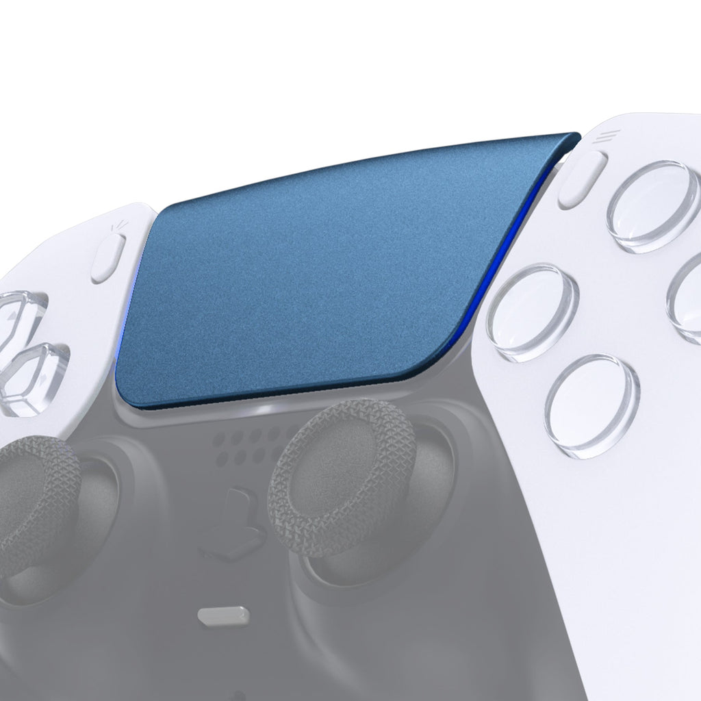 eXtremeRate Replacement Custom Touchpad Cover Compatible with PS5 Controller BDM-010/020/030/040/050/060 - Metallic Regal Blue eXtremeRate