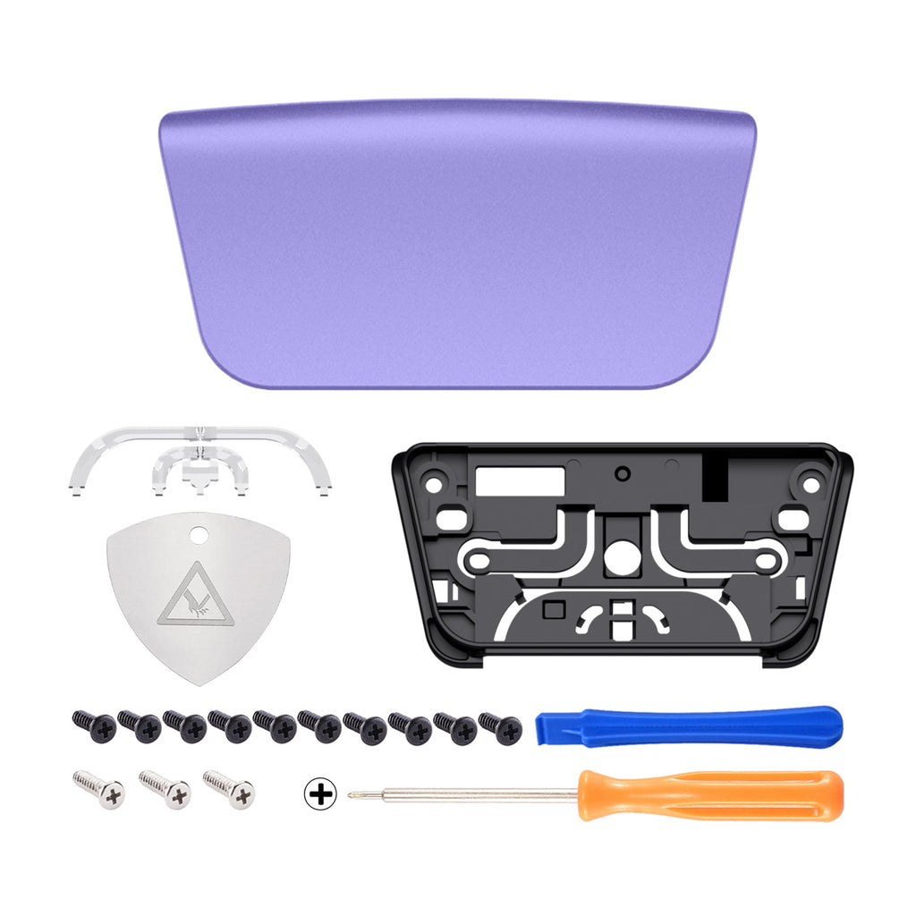 eXtremeRate Replacement Custom Touchpad Cover Compatible with PS5 Controller BDM-010/020/030/040/050/060 - Metallic Snowstorm Mauve eXtremeRate