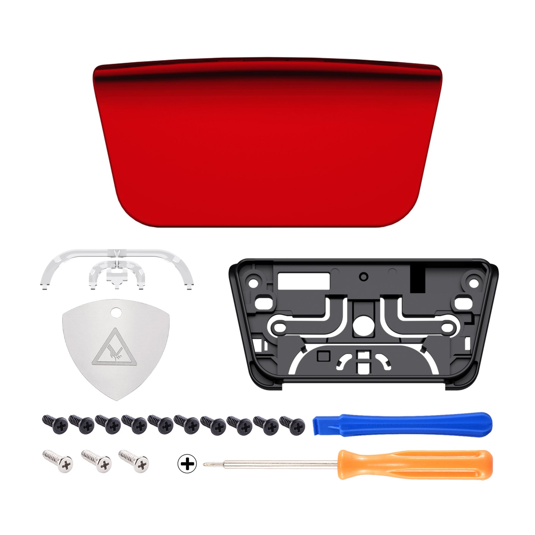 eXtremeRate Replacement Custom Touchpad Cover Compatible with PS5 Controller BDM-010/020/030/040/050/060 - Chrome Red eXtremeRate