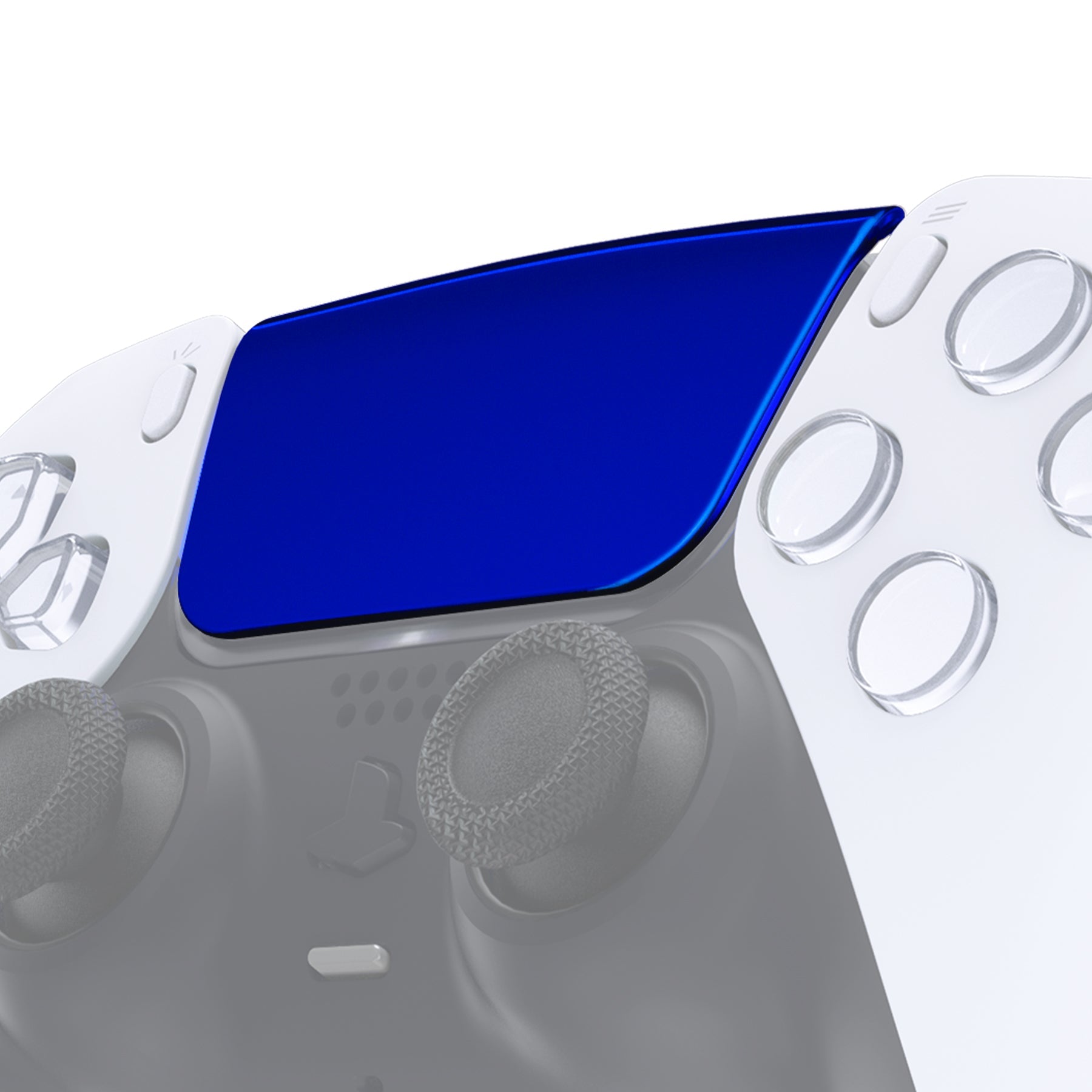 eXtremeRate Replacement Custom Touchpad Cover Compatible with PS5 Controller BDM-010/020/030/040/050/060 - Chrome Blue eXtremeRate