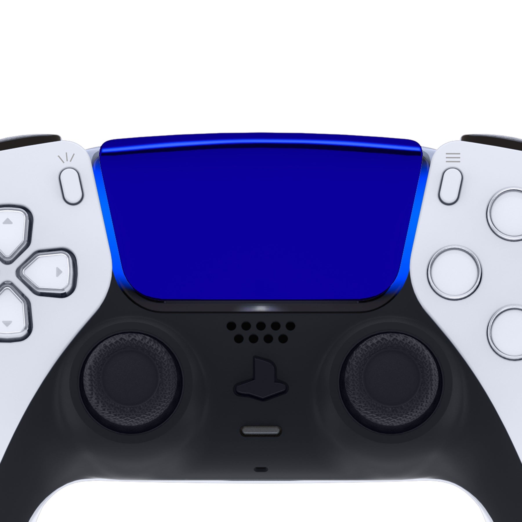 eXtremeRate Replacement Custom Touchpad Cover Compatible with PS5 Controller BDM-010/020/030/040/050/060 - Chrome Blue eXtremeRate