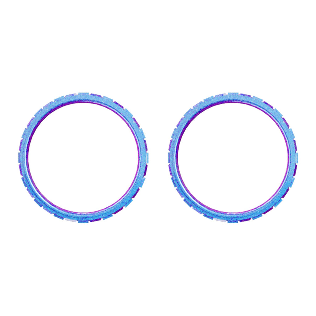 eXtremeRate Custom Replacement Accent Rings for PS5 Controller - Chameleon Purple Blue Glossy eXtremeRate