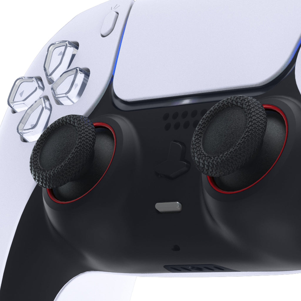 eXtremeRate Custom Replacement Accent Rings for PS5 Controller - Scarlet Red eXtremeRate