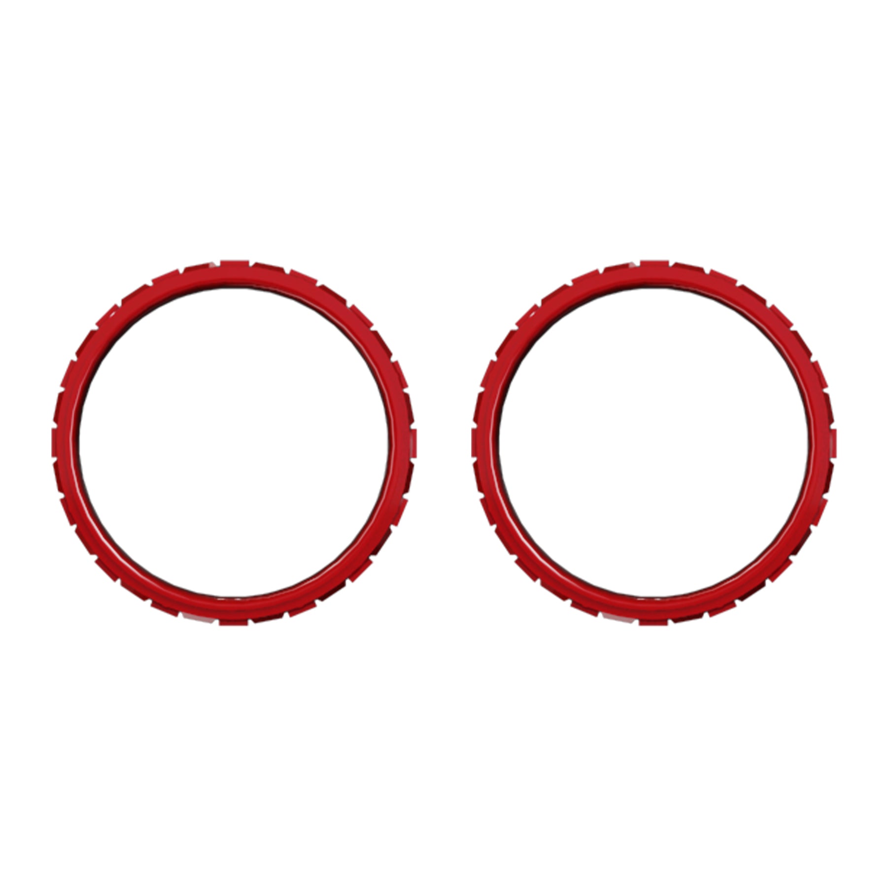 eXtremeRate Custom Replacement Accent Rings for PS5 Controller - Scarlet Red eXtremeRate