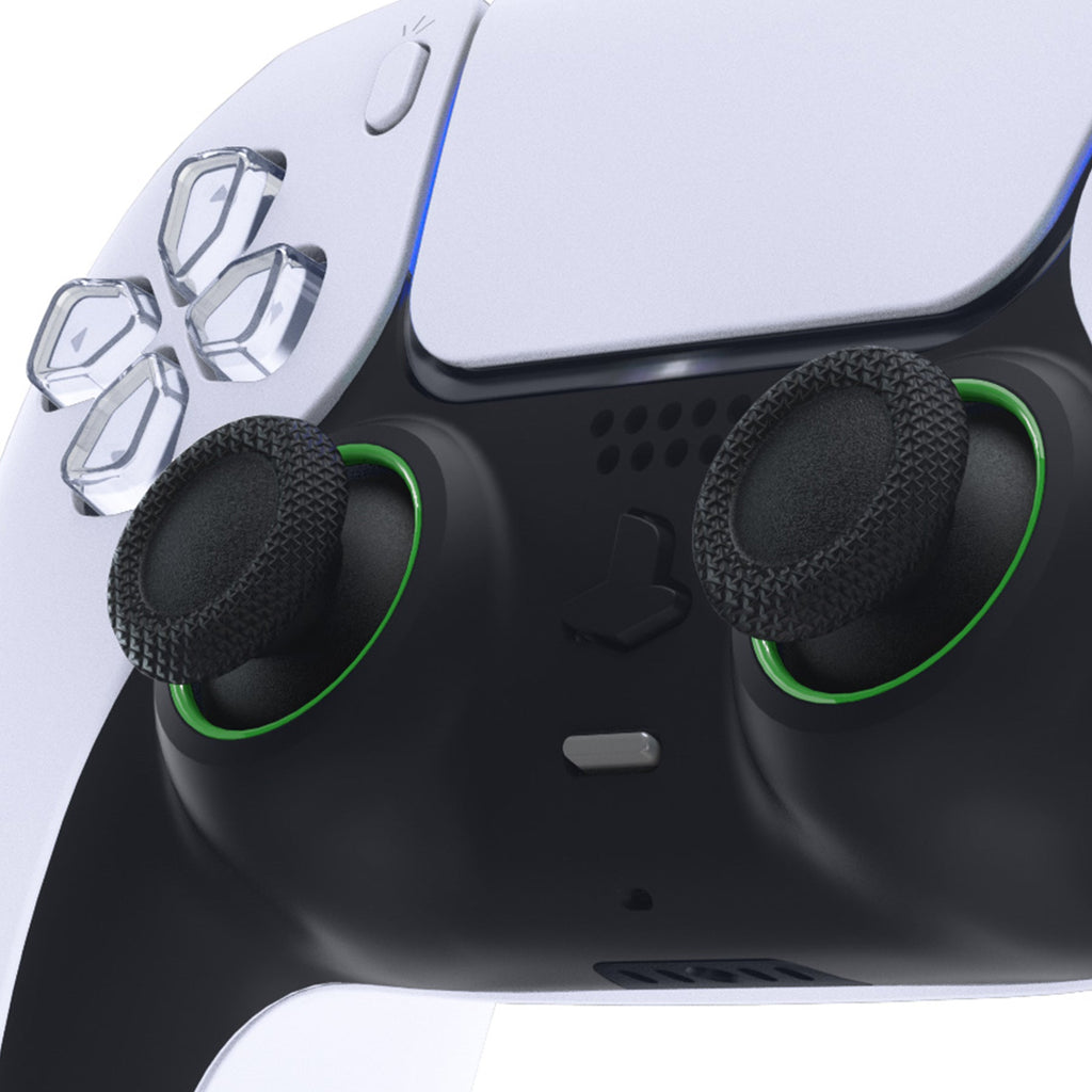 eXtremeRate Custom Replacement Accent Rings for PS5 Controller - Green eXtremeRate