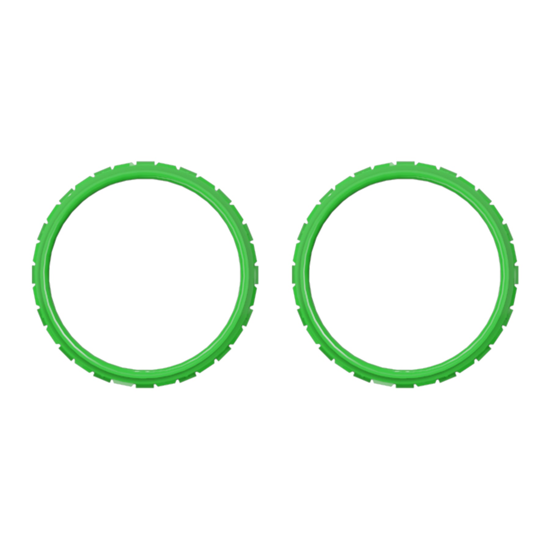 eXtremeRate Custom Replacement Accent Rings for PS5 Controller - Green eXtremeRate