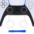 eXtremeRate Custom Replacement Accent Rings for PS5 Controller - White eXtremeRate