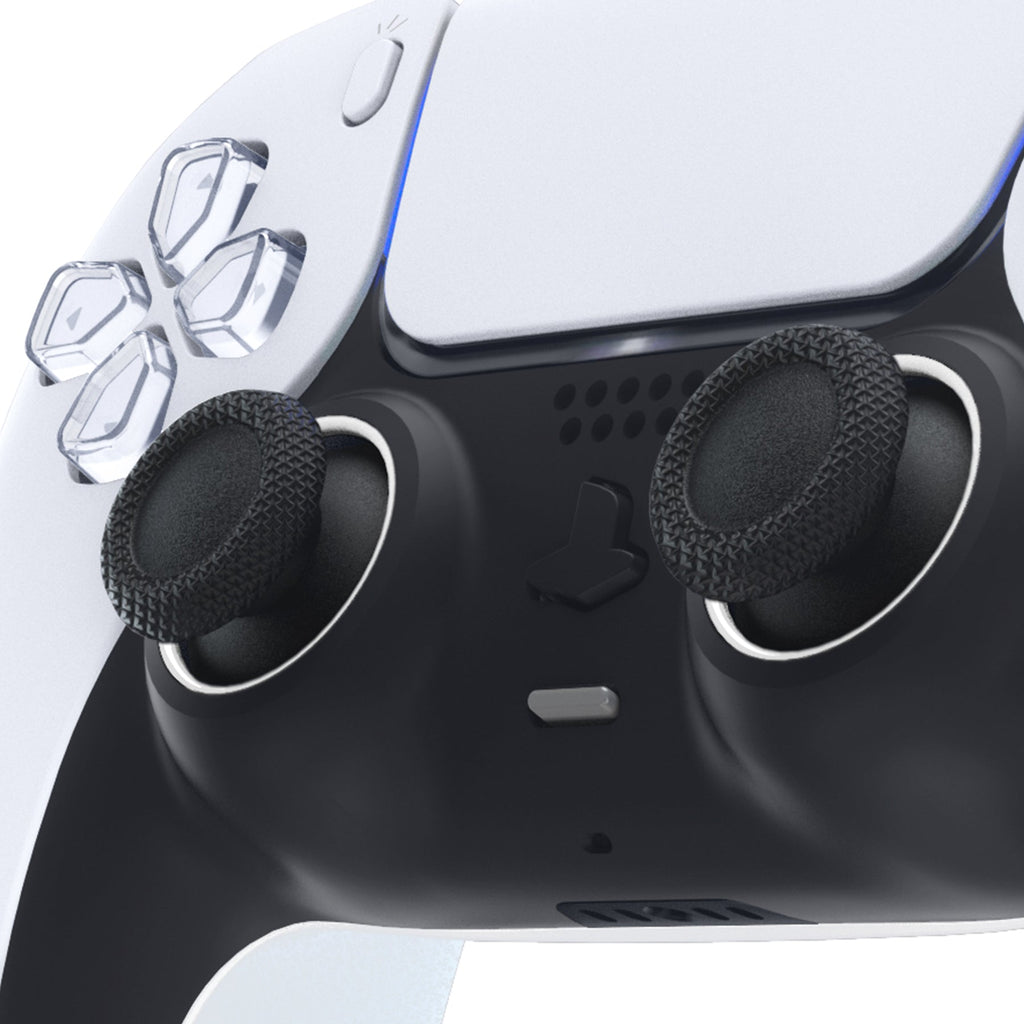 eXtremeRate Custom Replacement Accent Rings for PS5 Controller - White eXtremeRate