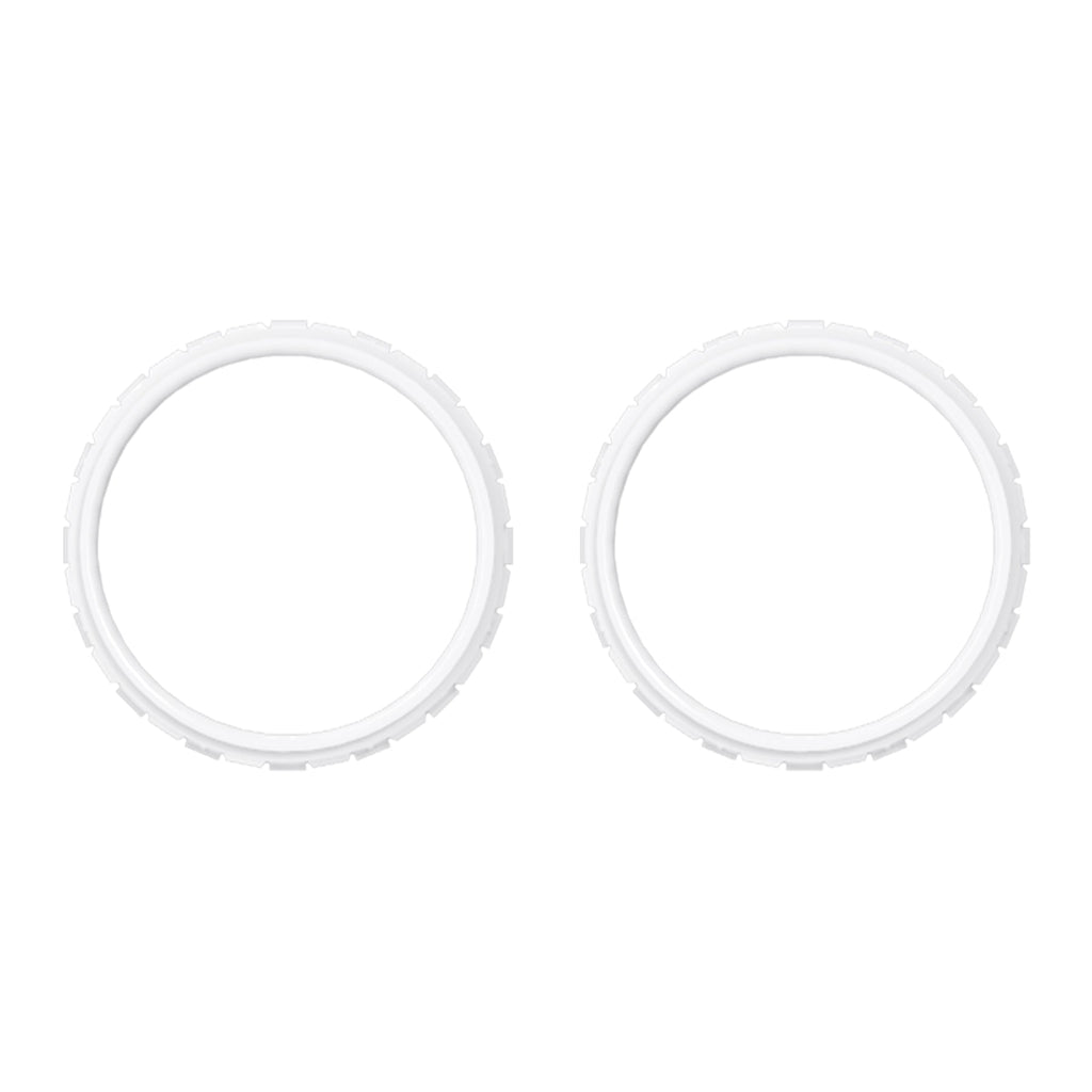 eXtremeRate Custom Replacement Accent Rings for PS5 Controller - White eXtremeRate