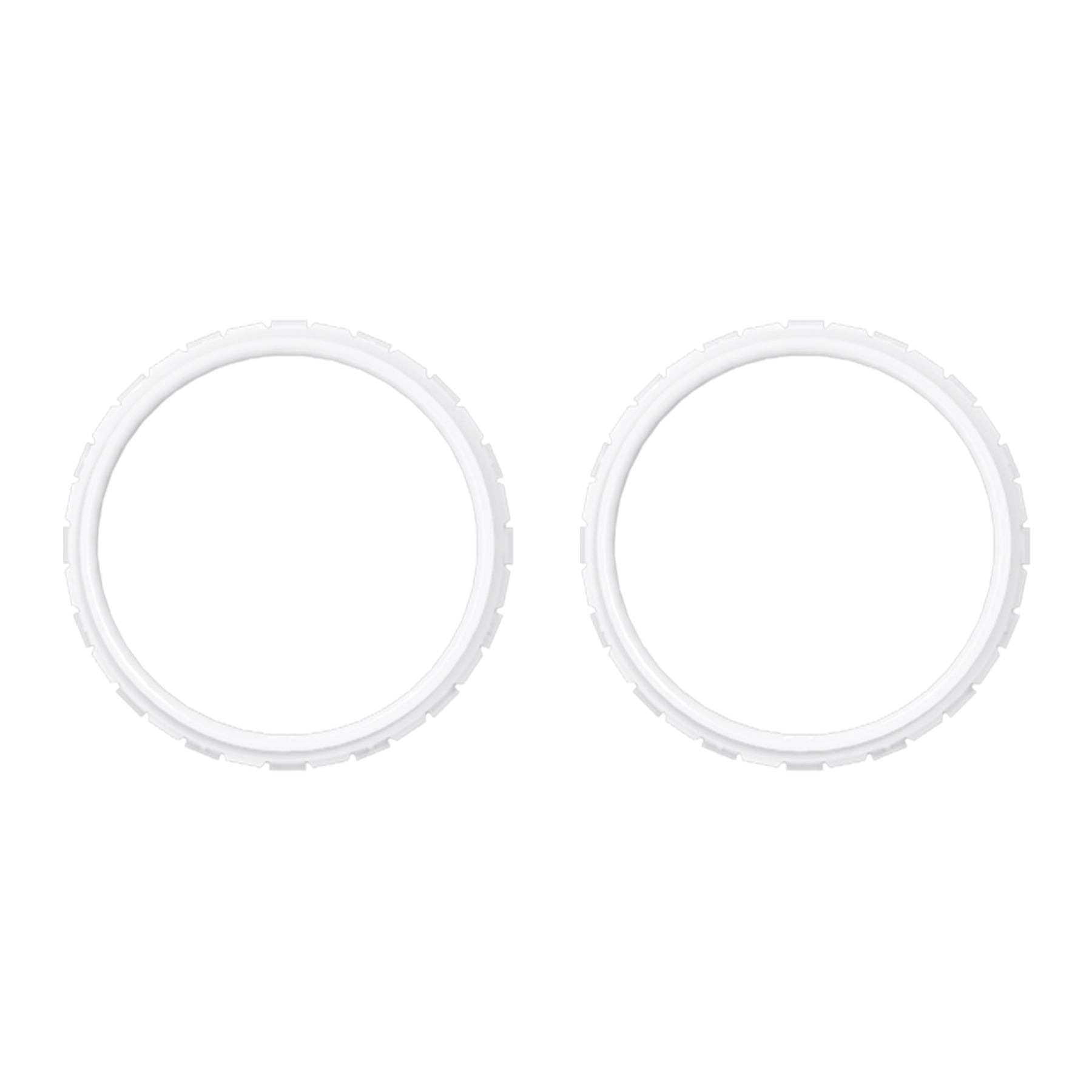 eXtremeRate Custom Replacement Accent Rings for PS5 Controller - White eXtremeRate