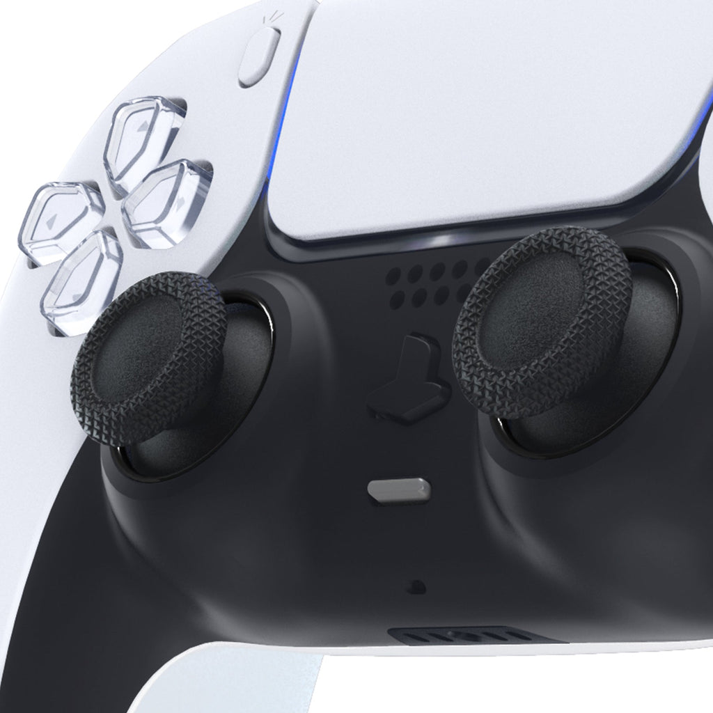 eXtremeRate Custom Replacement Accent Rings for PS5 Controller - Black eXtremeRate