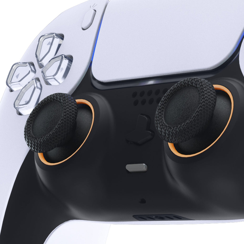 eXtremeRate Custom Replacement Accent Rings for PS5 Controller - Caution Yellow eXtremeRate
