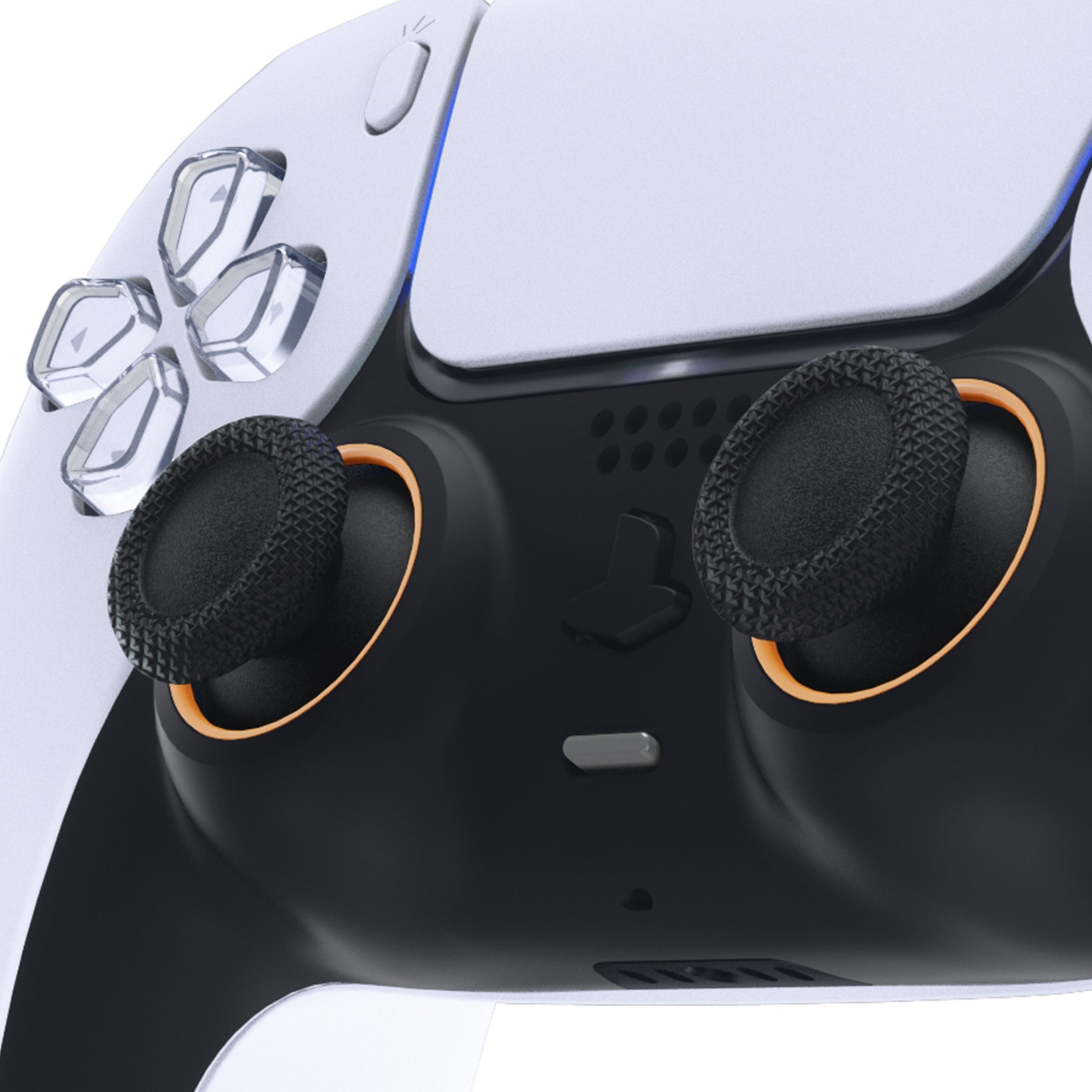 eXtremeRate Custom Replacement Accent Rings for PS5 Controller - Caution Yellow eXtremeRate
