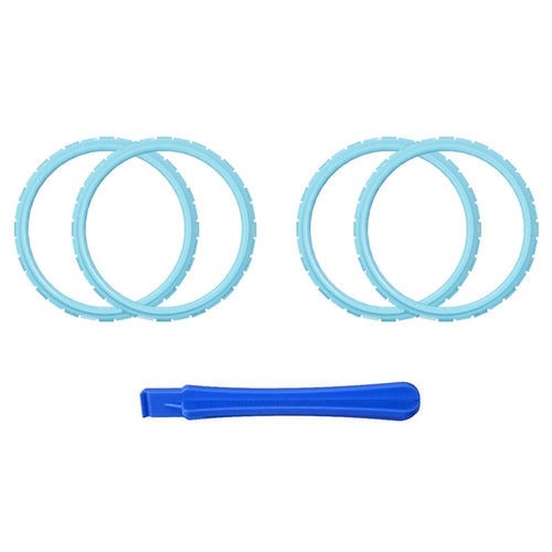 eXtremeRate Custom Replacement Accent Rings for PS5 Controller - Heaven Blue eXtremeRate