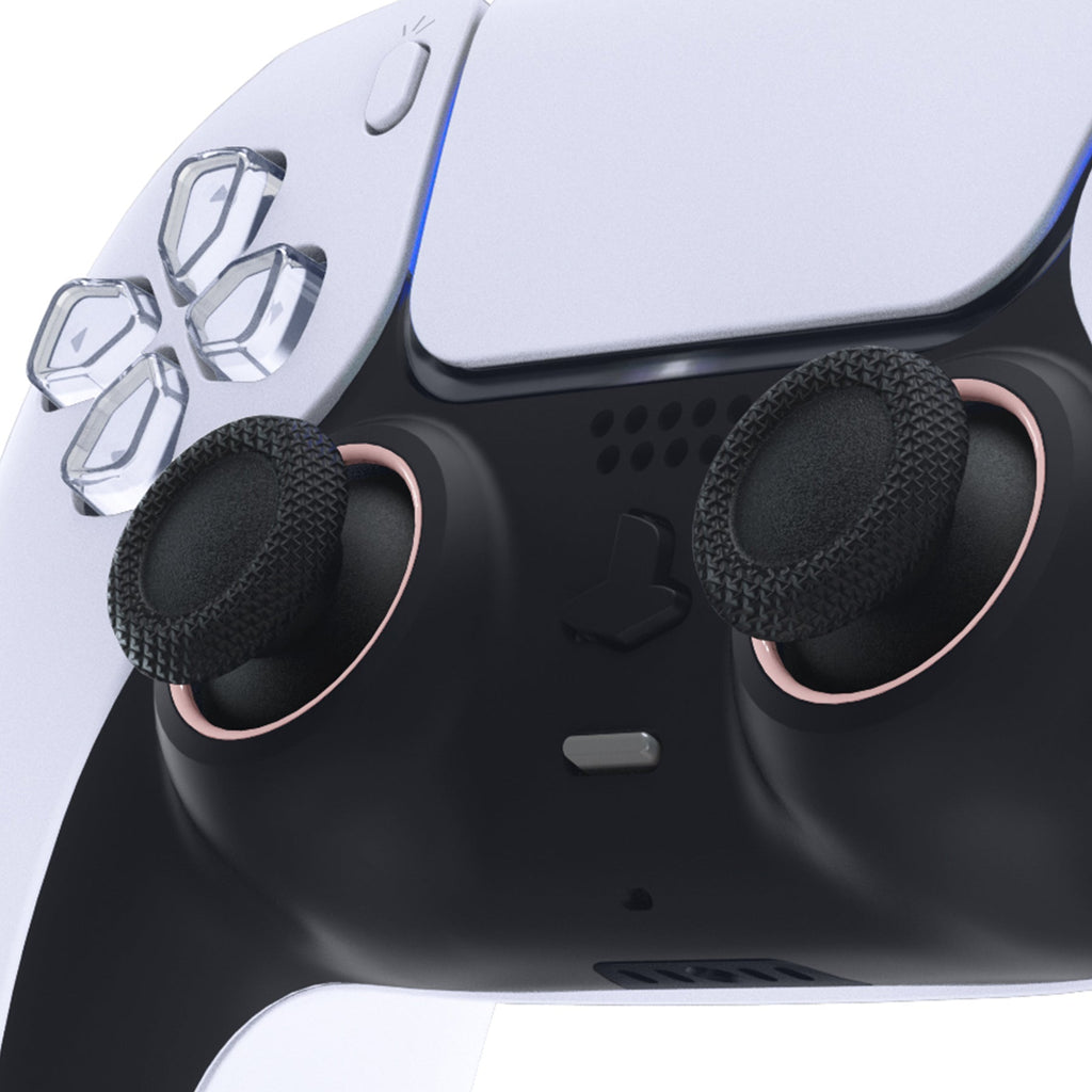 eXtremeRate Custom Replacement Accent Rings for PS5 Controller - Cherry Blossoms Pink eXtremeRate