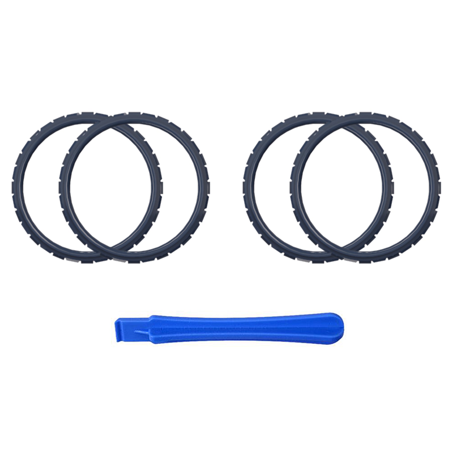 eXtremeRate Custom Replacement Accent Rings for PS5 Controller - Midnight Blue eXtremeRate
