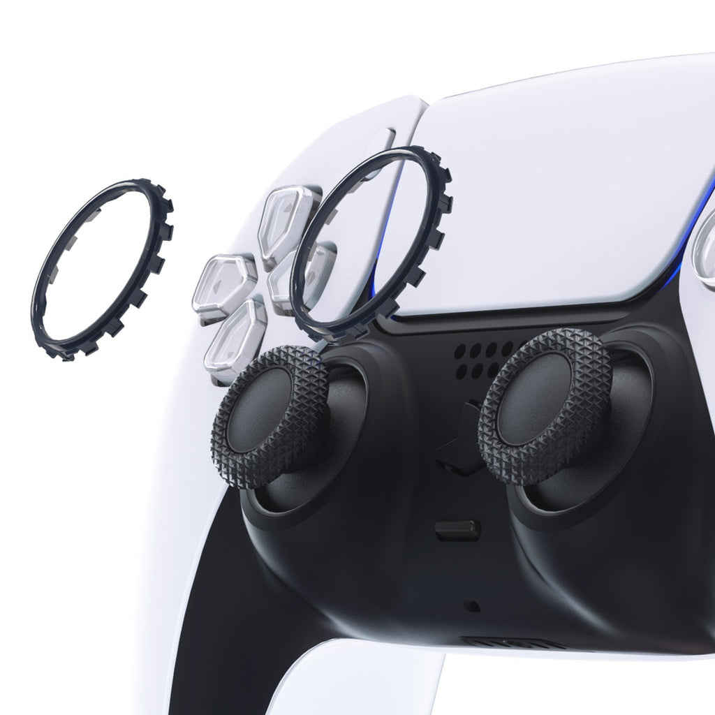 eXtremeRate Custom Replacement Accent Rings for PS5 Controller - Midnight Blue eXtremeRate