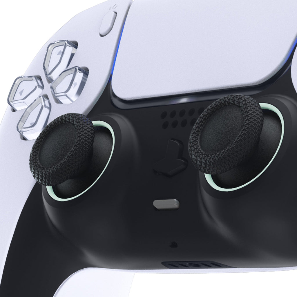 eXtremeRate Custom Replacement Accent Rings for PS5 Controller - Light Cyan eXtremeRate