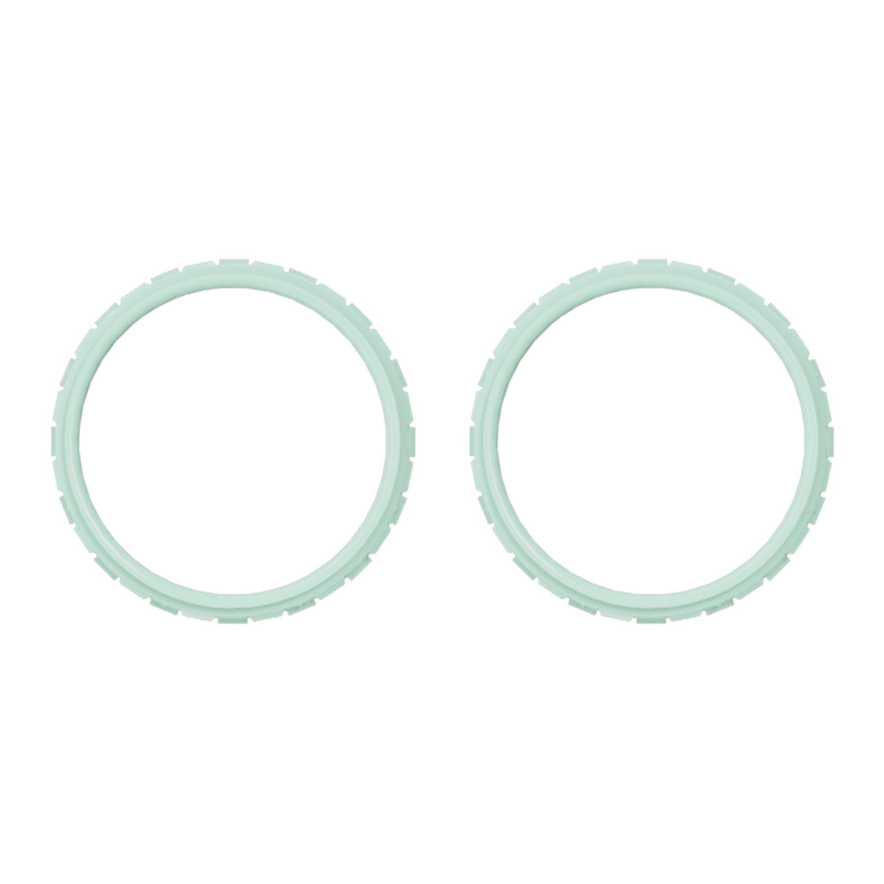eXtremeRate Custom Replacement Accent Rings for PS5 Controller - Light Cyan eXtremeRate