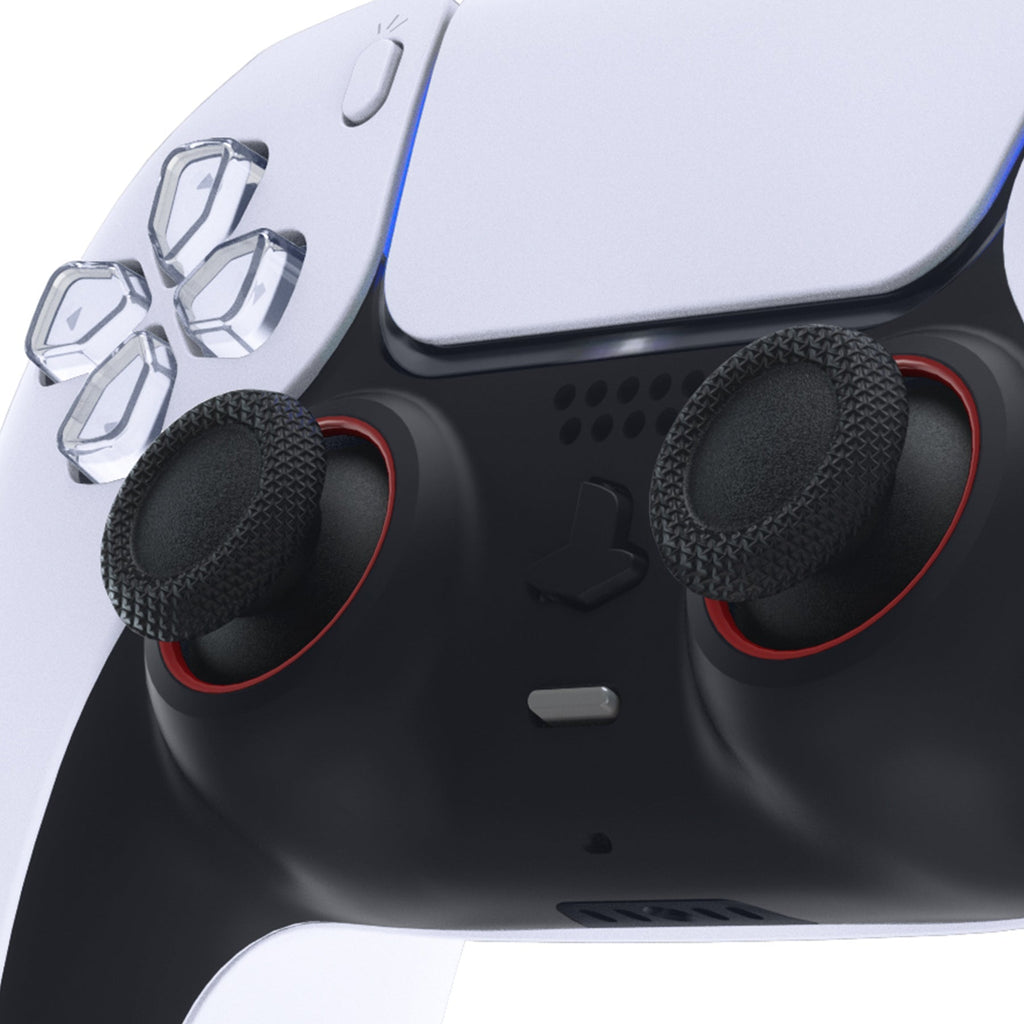 eXtremeRate Custom Replacement Accent Rings for PS5 Controller - Carmine Red eXtremeRate