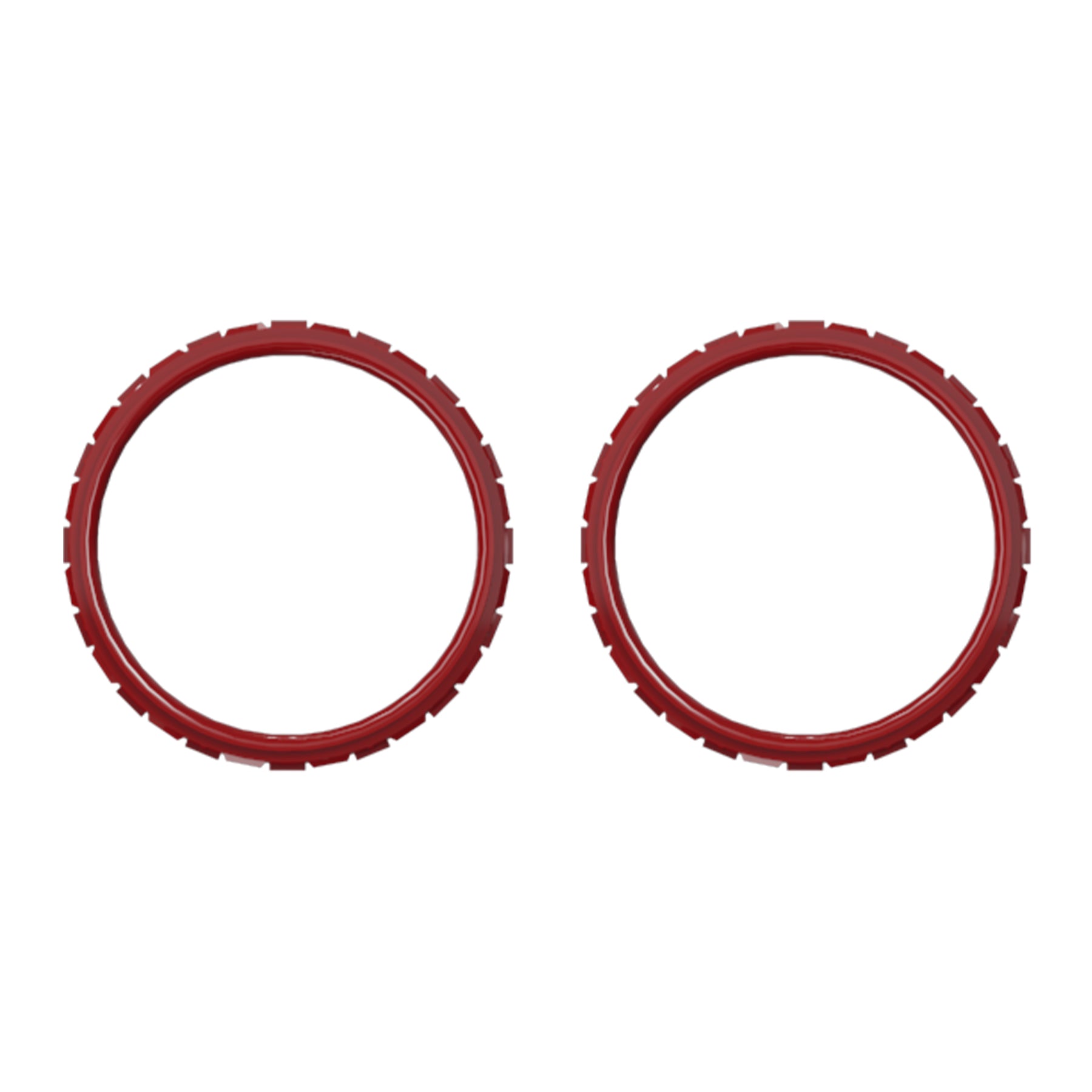eXtremeRate Custom Replacement Accent Rings for PS5 Controller - Carmine Red eXtremeRate