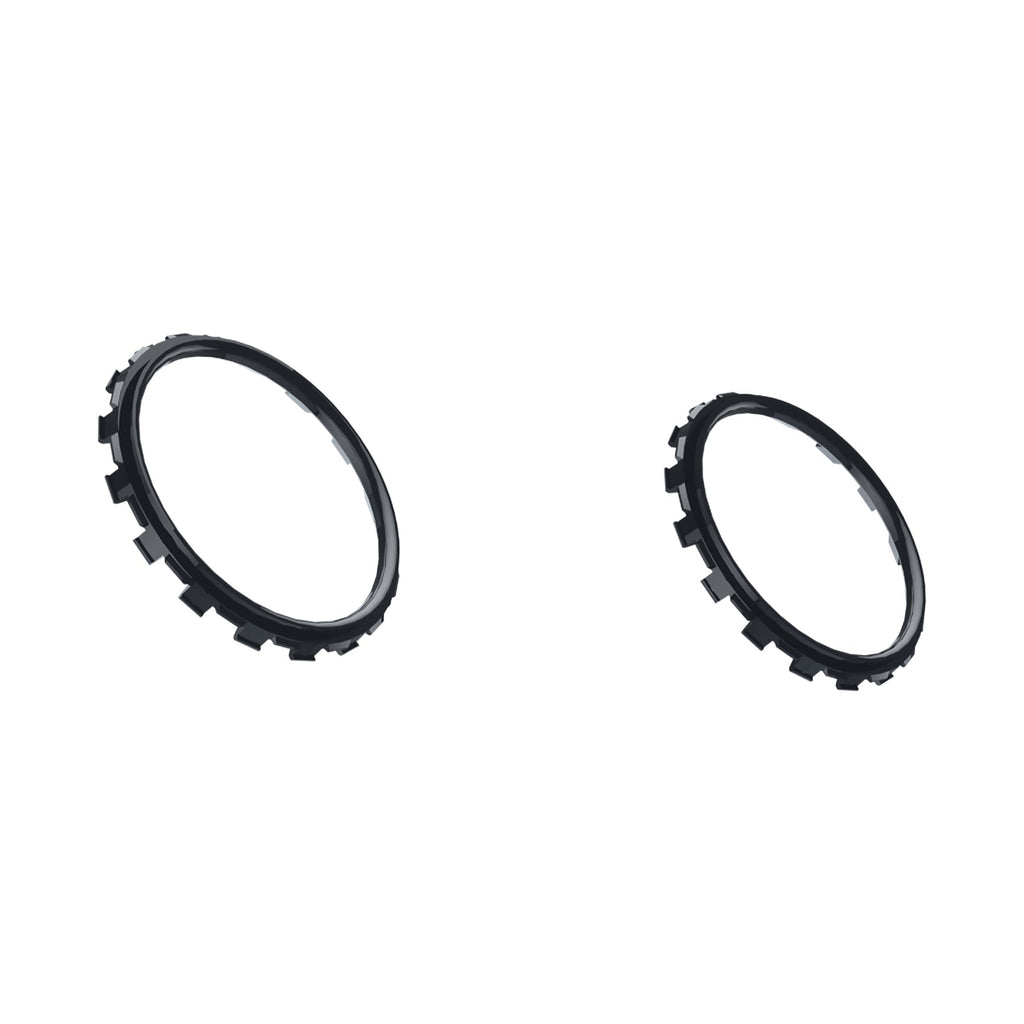 eXtremeRate Custom Replacement Accent Rings for PS5 Controller - Solid Black eXtremeRate