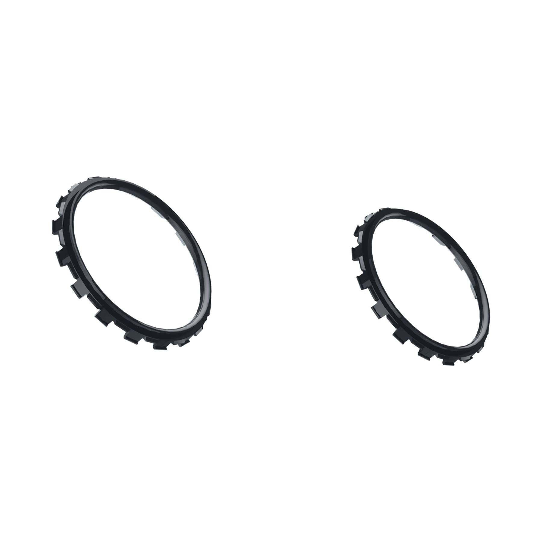 eXtremeRate Custom Replacement Accent Rings for PS5 Controller - Solid Black eXtremeRate