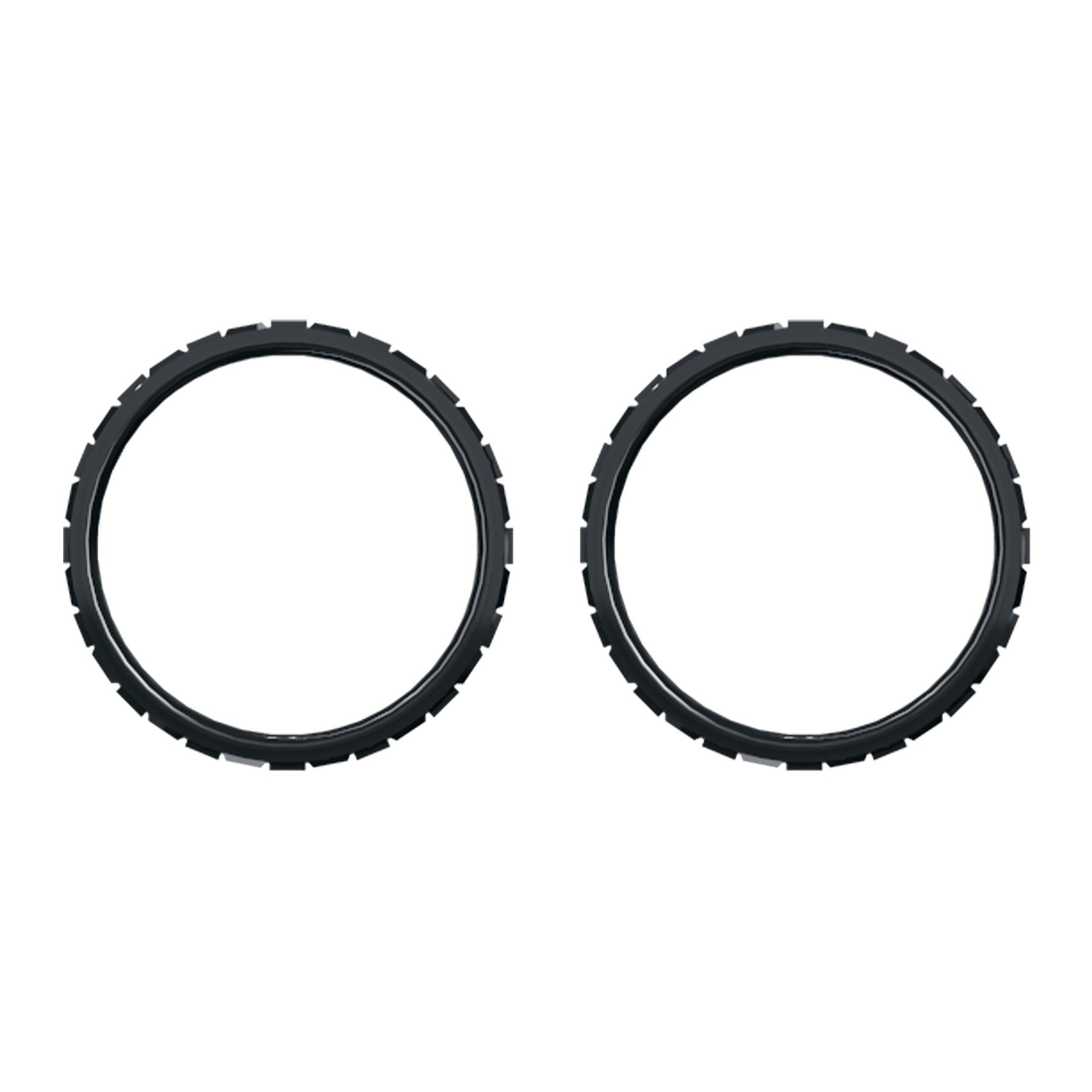 eXtremeRate Custom Replacement Accent Rings for PS5 Controller - Solid Black eXtremeRate
