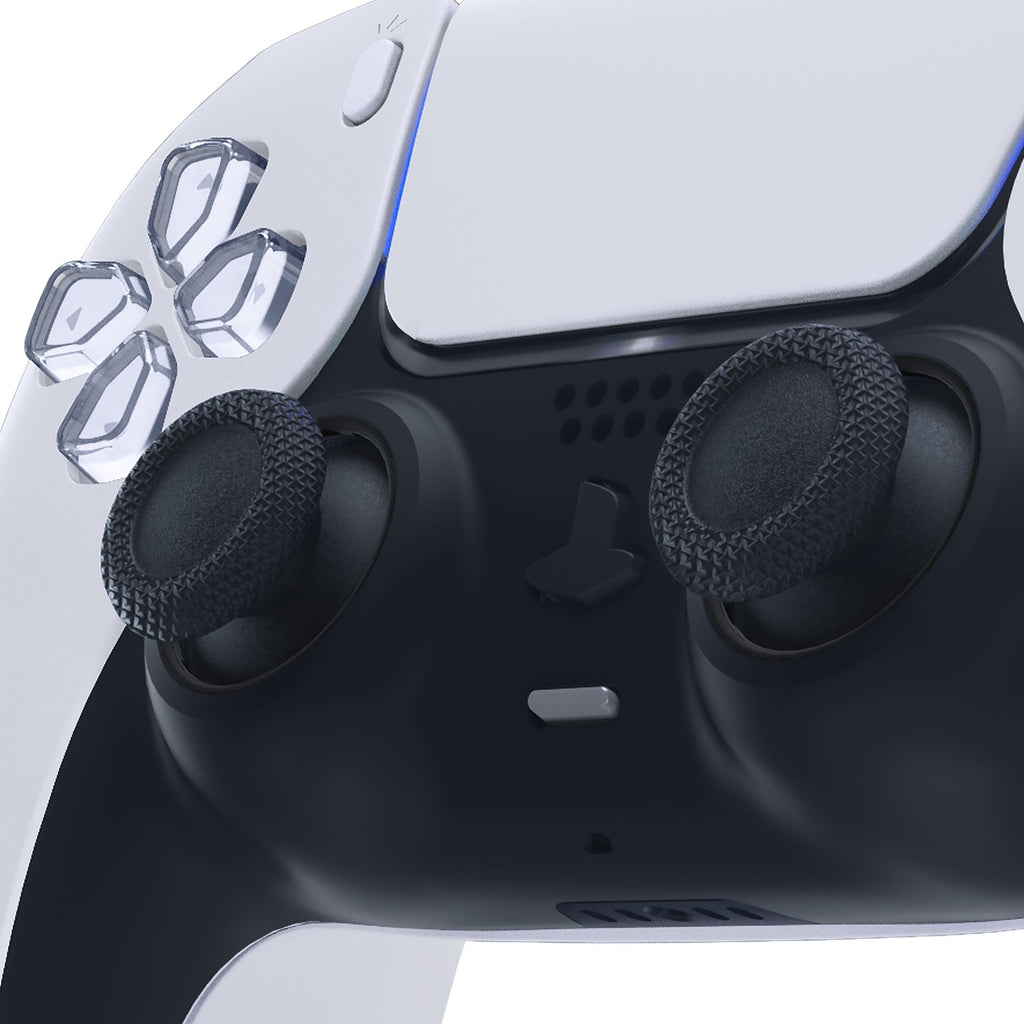 eXtremeRate Custom Replacement Accent Rings for PS5 Controller - Solid Black eXtremeRate
