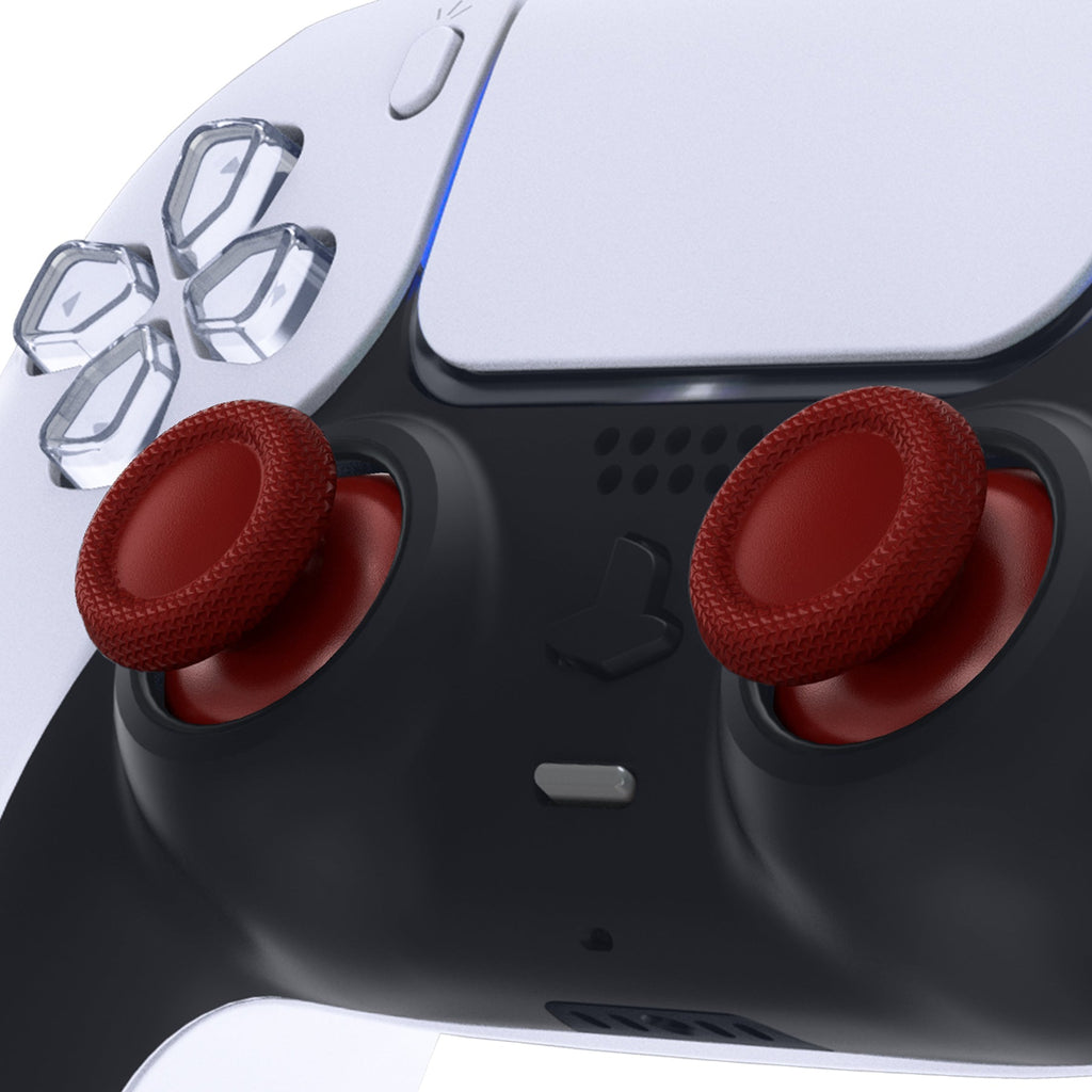eXtremeRate Replacement Thumbsticks Analog Stick Joystick Compatible with PS5 & PS4 All Model Controller - Carmine Red eXtremeRate