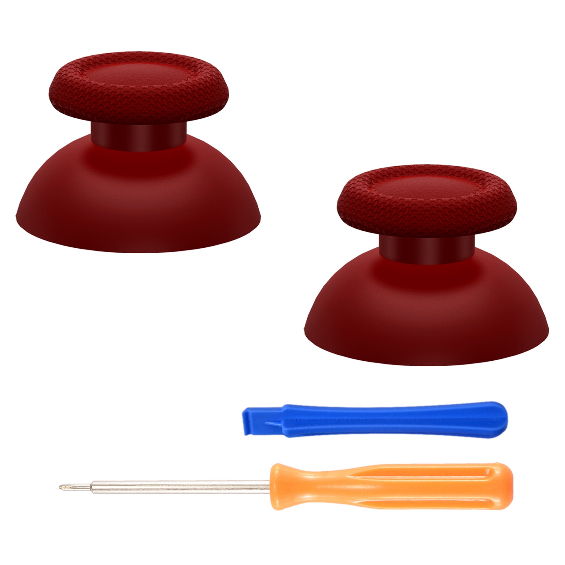 eXtremeRate Replacement Thumbsticks Analog Stick Joystick Compatible with PS5 & PS4 All Model Controller - Carmine Red eXtremeRate