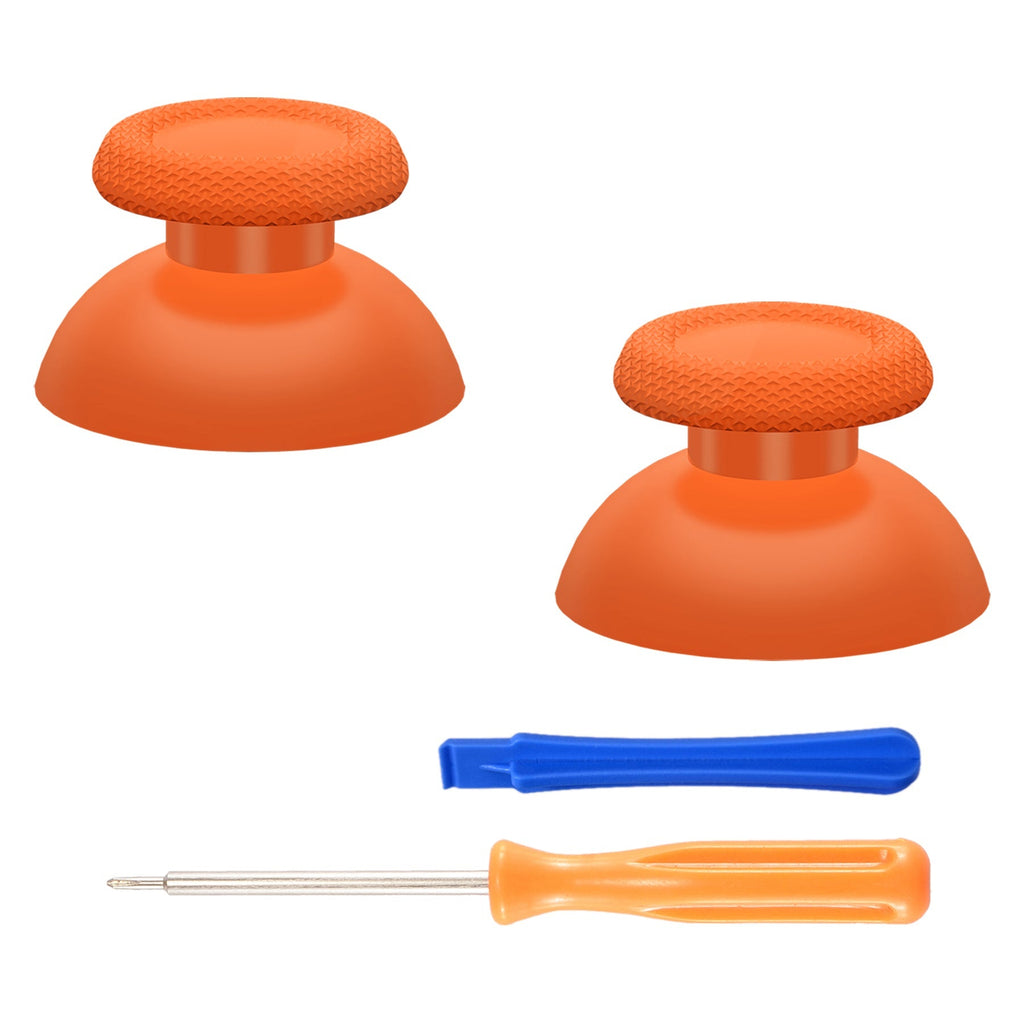 eXtremeRate Replacement Thumbsticks Analog Stick Joystick Compatible with PS5 & PS4 All Model Controller - Orange eXtremeRate