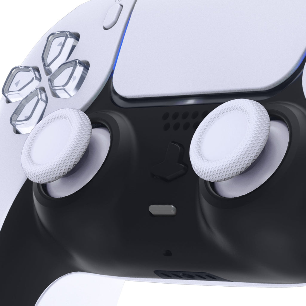 eXtremeRate Replacement Thumbsticks Analog Stick Joystick Compatible with PS5 & PS4 All Model Controller - Solid White eXtremeRate