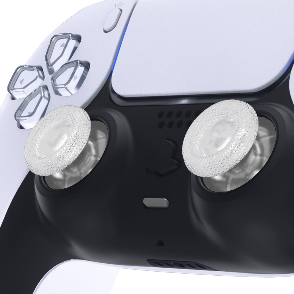 eXtremeRate Replacement Thumbsticks Analog Stick Joystick Compatible with PS5 & PS4 All Model Controller - Clear eXtremeRate