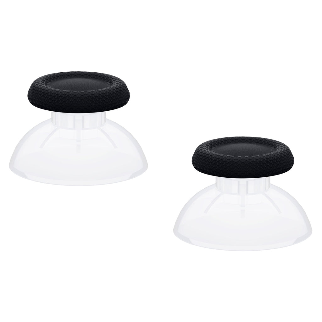eXtremeRate Replacement Dual-Color Thumbsticks Analog Stick Joystick Compatible with PS5 & PS4 All Model Controller - Black & Clear eXtremeRate