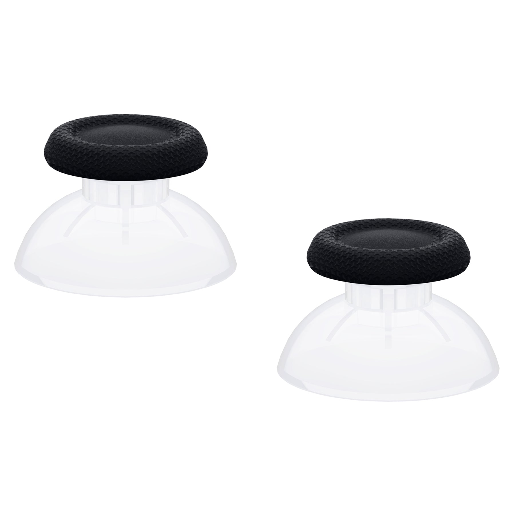 eXtremeRate Replacement Dual-Color Thumbsticks Analog Stick Joystick Compatible with PS5 & PS4 All Model Controller - Black & Clear eXtremeRate